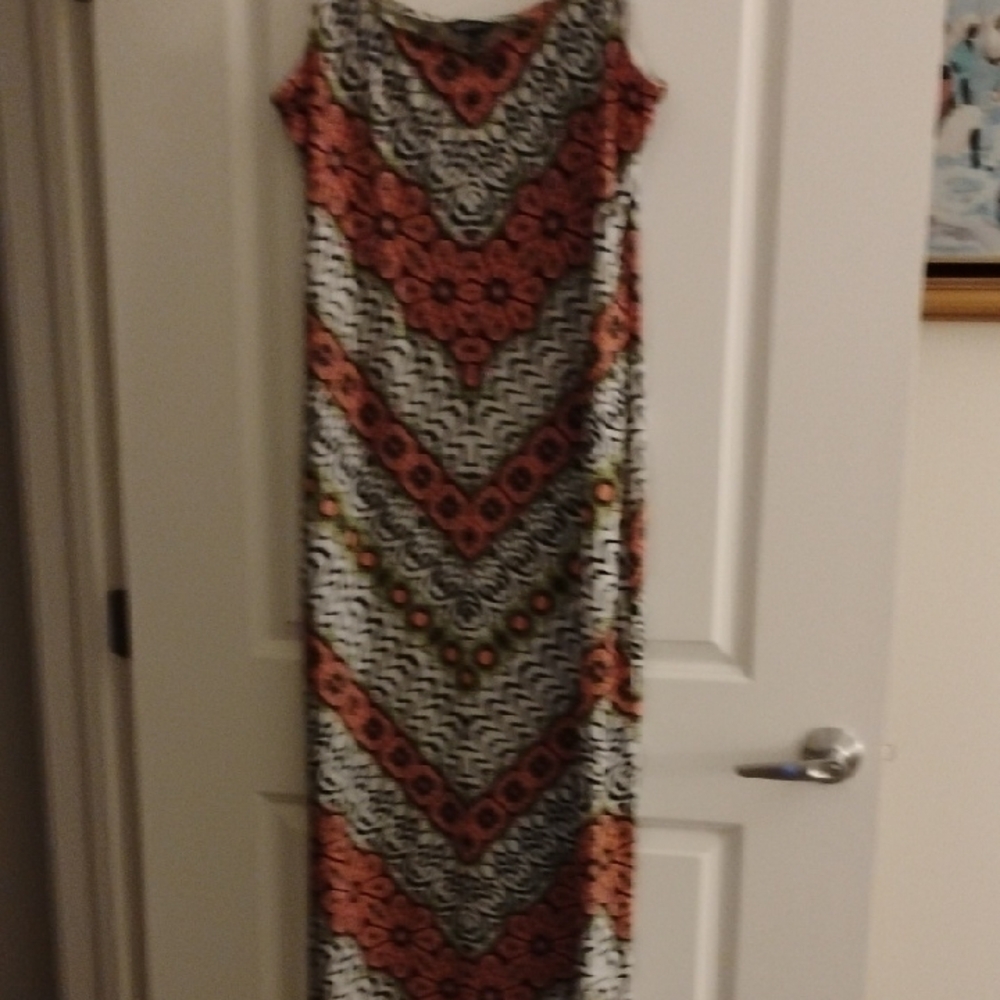 Colorful Geometric Maxi Dress